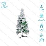 درخت کریسمس ترکیبی برف سنگین مدل ایتالیایی سایز 90 سانتی متر