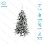 درخت کریسمس کاج نوئل اروپایی برف سنگین سایز 180 سانتی متر