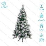 درخت کریسمس ترکیبی برف سنگین مدل ایتالیایی سایز 180 سانتی متر